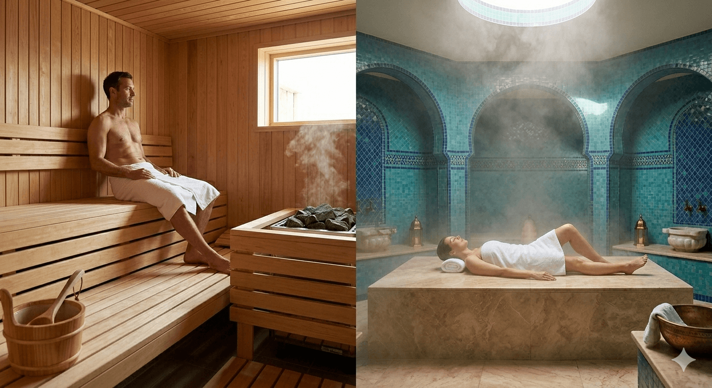 Hammam ou sauna : lequel choisir selon vos besoins ?